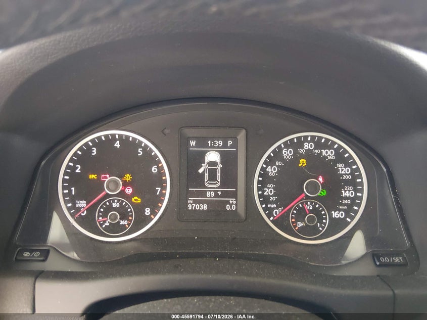 2014 Volkswagen Tiguan VIN WVGBV3AX3EW615049 IAAI salvage auction — LEFT FRONT, Salvage Title, sold $1,200 on 2026-08-06 (photo 7)