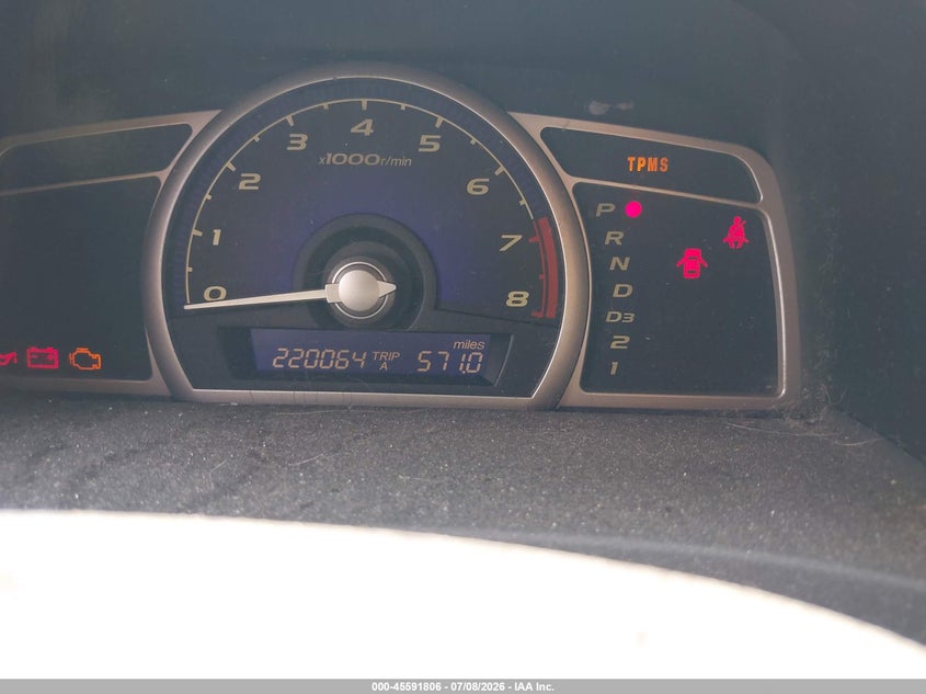 2008 Honda Civic VIN JHMFA16528S001357 IAAI salvage auction — NORMAL WEAR, Original (Ohio), sold $275 on 2026-07-30 (photo 7)