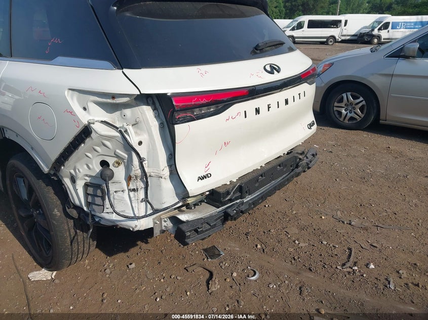 2025 Infiniti Qx60 VIN 5N1AL1FS6SC336128 IAAI salvage auction — REAR END, Salvage Title, sold $15,050 on 2026-08-18 (photo 6)