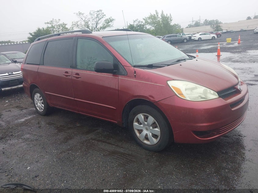 2004 Toyota Sienna VIN 5TDZA23C04S073846 IAAI salvage auction — NORMAL WEAR, Clear (New Jersey), sold $925 on 2026-07-28 (photo 1)