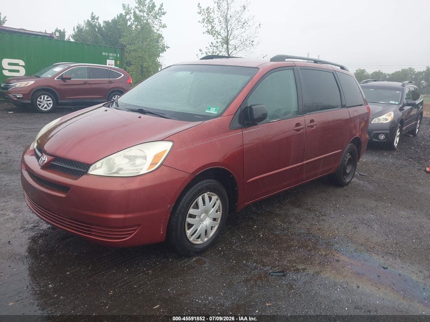 2004 Toyota Sienna VIN 5TDZA23C04S073846 IAAI salvage auction — NORMAL WEAR, Clear (New Jersey), sold $925 on 2026-07-28 (photo 2)