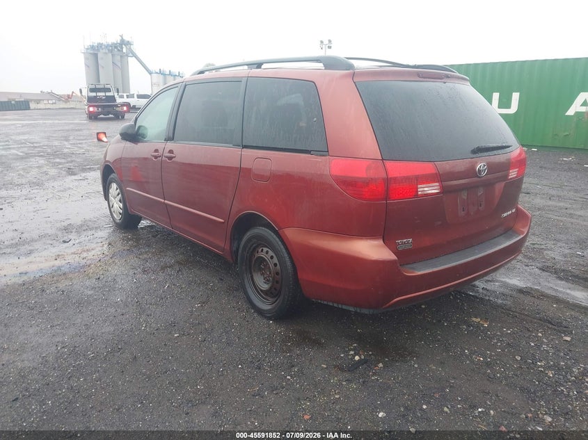 2004 Toyota Sienna VIN 5TDZA23C04S073846 IAAI salvage auction — NORMAL WEAR, Clear (New Jersey), sold $925 on 2026-07-28 (photo 3)