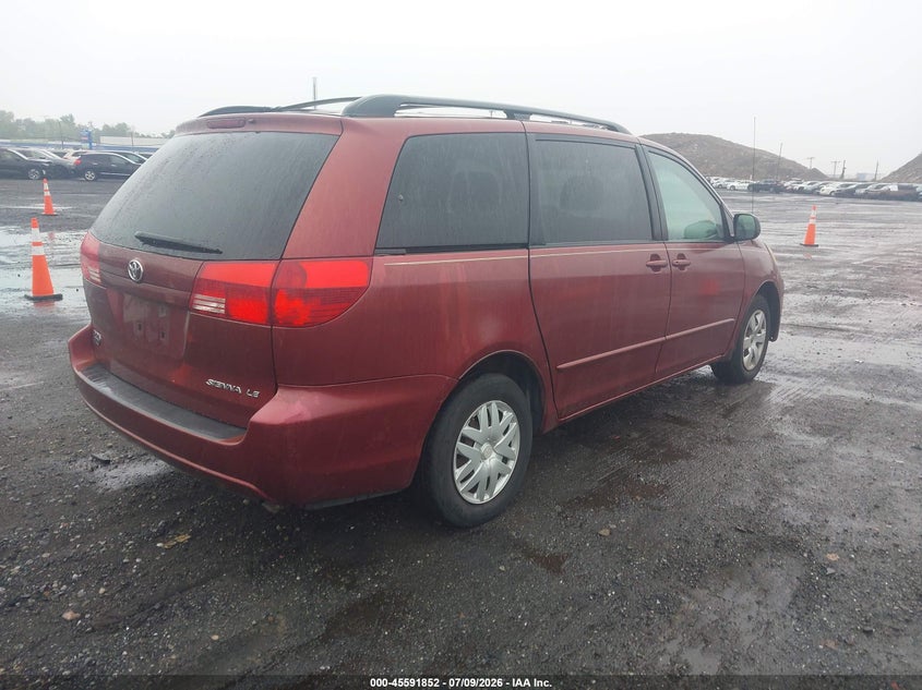 2004 Toyota Sienna VIN 5TDZA23C04S073846 IAAI salvage auction — NORMAL WEAR, Clear (New Jersey), sold $925 on 2026-07-28 (photo 4)