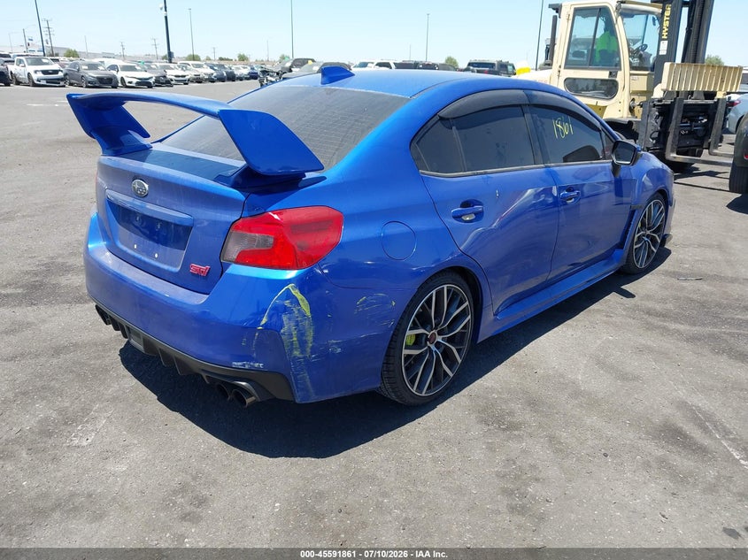 2020 Subaru Wrx sti VIN JF1VA2E65L9829132 IAAI salvage auction — LEFT SIDE, Salvage Certificate (California), sold $5,800 on 2026-07-24 (photo 4)
