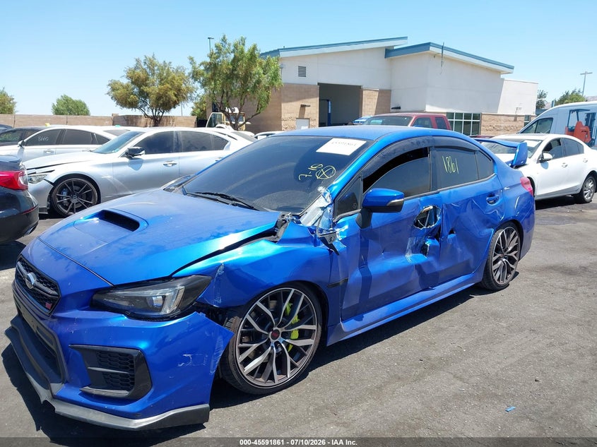 2020 Subaru Wrx sti VIN JF1VA2E65L9829132 IAAI salvage auction — LEFT SIDE, Salvage Certificate (California), sold $5,800 on 2026-07-24 (photo 6)