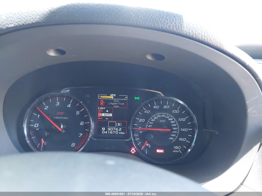 2020 Subaru Wrx sti VIN JF1VA2E65L9829132 IAAI salvage auction — LEFT SIDE, Salvage Certificate (California), sold $5,800 on 2026-07-24 (photo 7)