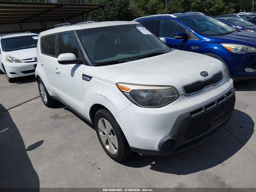 2016 Kia Soul VIN KNDJN2A29G7370253 IAAI salvage auction — NORMAL WEAR, Original (Texas), sold $1,200 on 2026-07-29 (photo 1)