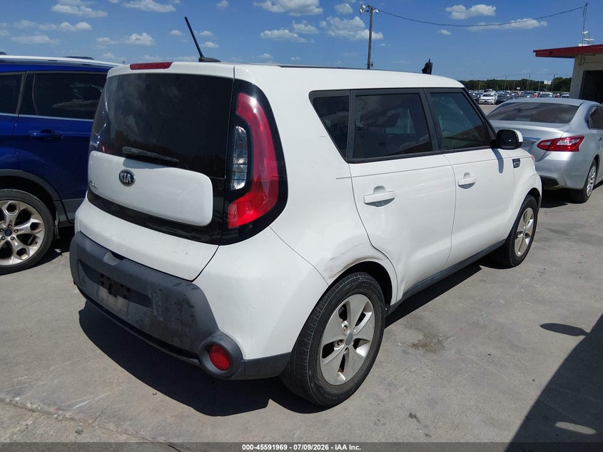 2016 Kia Soul VIN KNDJN2A29G7370253 IAAI salvage auction — NORMAL WEAR, Original (Texas), sold $1,200 on 2026-07-29 (photo 4)