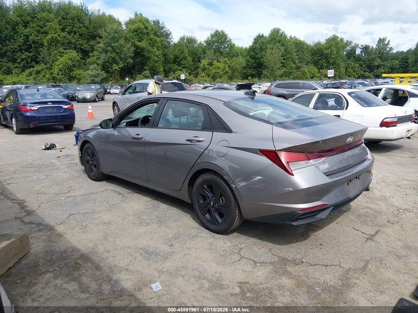 2021 Hyundai Elantra VIN KMHLM4AGXMU182143 IAAI salvage auction — FRONT END, Salvage (Connecticut), sold $4,350 on 2026-07-30 (photo 3)