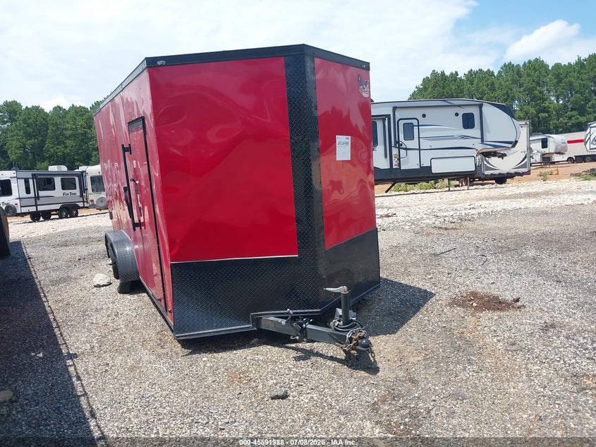 2025 Quality Cargo VIN 50ZBE1161SN061568 IAAI salvage auction — REAR END, Salvage (Texas), sold $25 on 2026-07-15 (photo 1)
