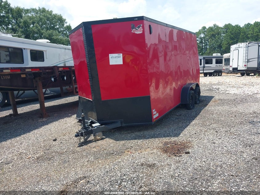 2025 Quality Cargo VIN 50ZBE1161SN061568 IAAI salvage auction — REAR END, Salvage (Texas), sold $25 on 2026-07-15 (photo 2)