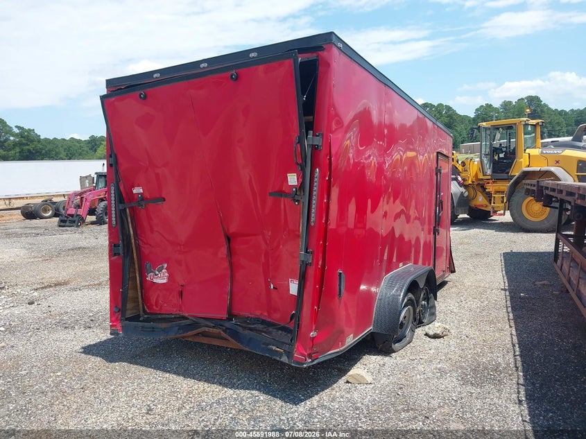 2025 Quality Cargo VIN 50ZBE1161SN061568 IAAI salvage auction — REAR END, Salvage (Texas), sold $25 on 2026-07-15 (photo 4)