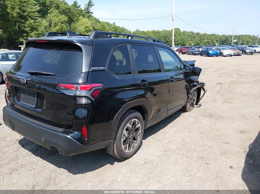 2026 Subaru Forester VIN 4S4SLDD60T3044231 IAAI salvage auction — RIGHT FRONT, Salvage (Massachusetts), sold $10,500 on 2026-09-22 (photo 4)