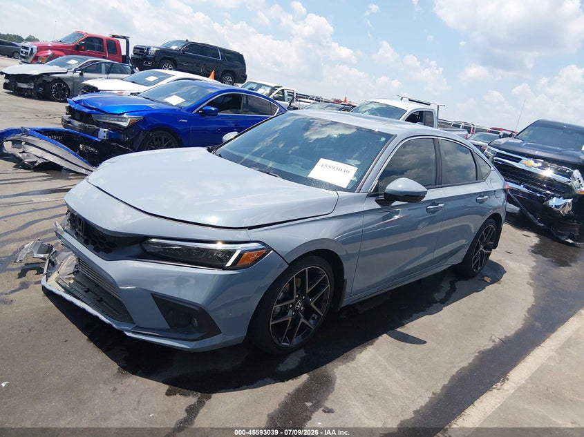 2024 Honda Civic VIN 19XFL1H88RE023046 IAAI salvage auction — RIGHT FRONT, Salvage Title, sold $6,600 on 2026-08-20 (photo 2)