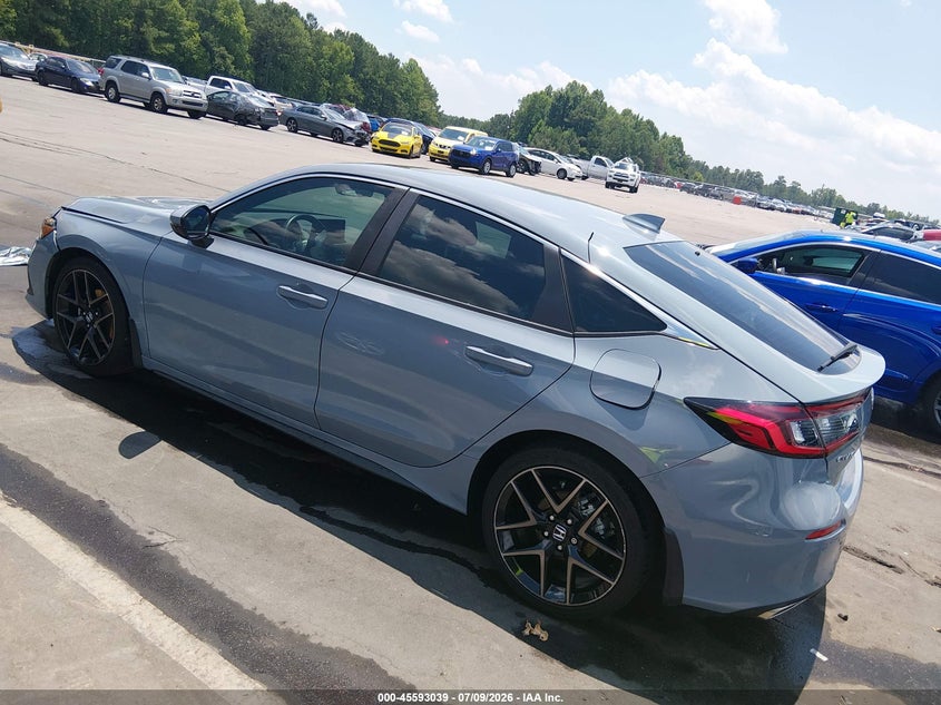 2024 Honda Civic VIN 19XFL1H88RE023046 IAAI salvage auction — RIGHT FRONT, Salvage Title, sold $6,600 on 2026-08-20 (photo 3)