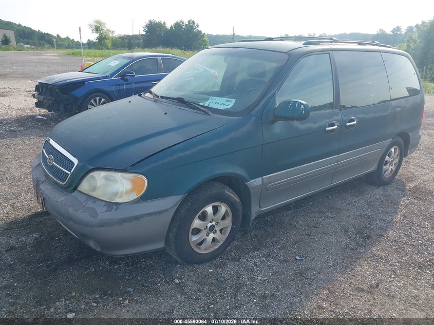 2004 Kia SEDONA VIN KNDUP131446597289 IAAI salvage auction — NORMAL WEAR, Clear (Alabama), sold $25 on 2026-07-15 (photo 2)