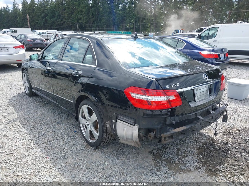 2012 Mercedes-benz E-klasse VIN WDDHF8JB1CA623308 IAAI salvage auction — FRONT & REAR, Salvage Title, sold $1,200 on 2026-07-22 (photo 3)