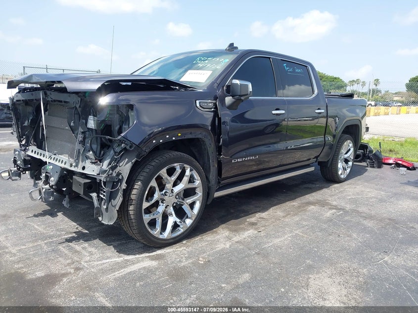2023 Gmc SIERRA VIN 3GTUUGED8PG325897 IAAI salvage auction — FRONT & REAR, Salvage Title, sold $19,000 on 2026-08-27 (photo 2)