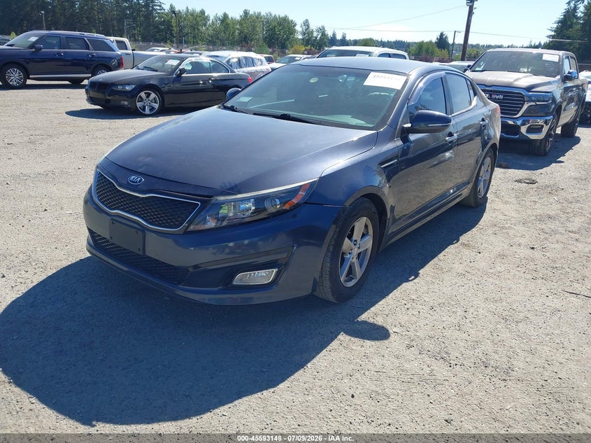 2015 Kia Optima VIN 5XXGM4A76FG484687 IAAI salvage auction — RIGHT REAR, Salvage Title, sold $925 on 2026-07-29 (photo 2)