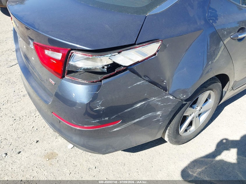 2015 Kia Optima VIN 5XXGM4A76FG484687 IAAI salvage auction — RIGHT REAR, Salvage Title, sold $925 on 2026-07-29 (photo 6)
