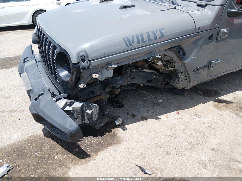 2021 Jeep Gladiator VIN 1C6HJTAG8ML592398 IAAI salvage auction — LEFT FRONT, Wait Title, sold $9,300 on 2026-08-31 (photo 6)