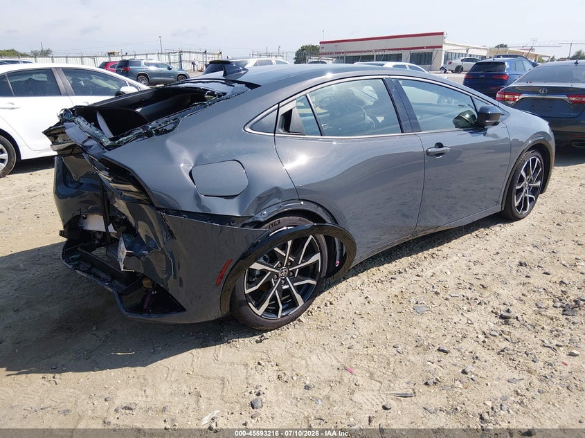 2026 Toyota Prius VIN JTDACACUST3065719 IAAI salvage auction — FRONT & REAR, Wait Title, sold $7,125 on 2026-10-01 (photo 4)