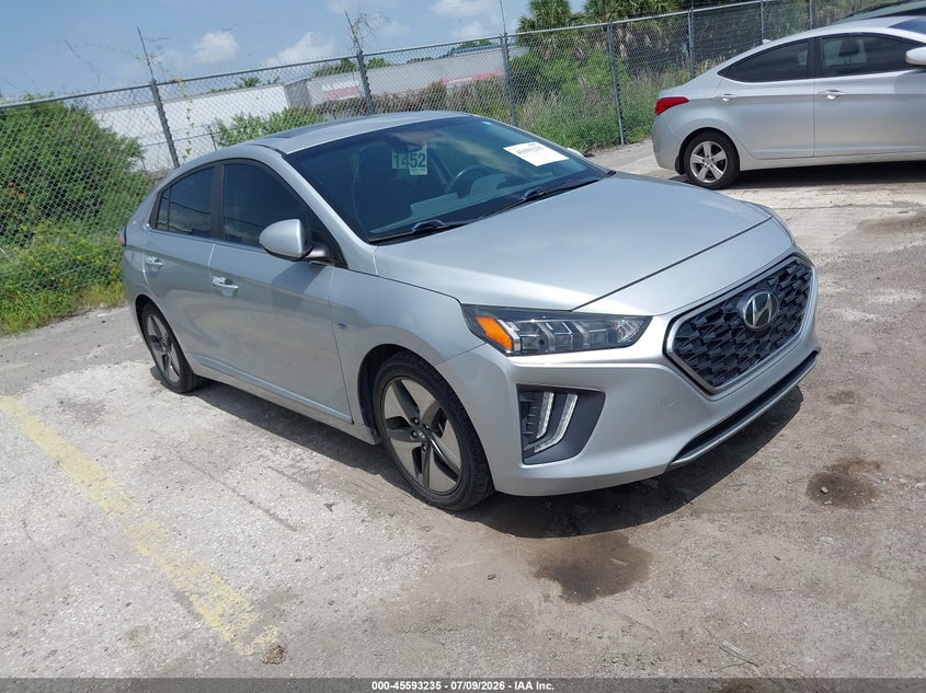 2020 Hyundai Ioniq VIN KMHC85LC6LU242650 IAAI salvage auction — WATER/FLOOD, Rebuildable (Florida), sold $4,450 on 2026-07-29 (photo 1)