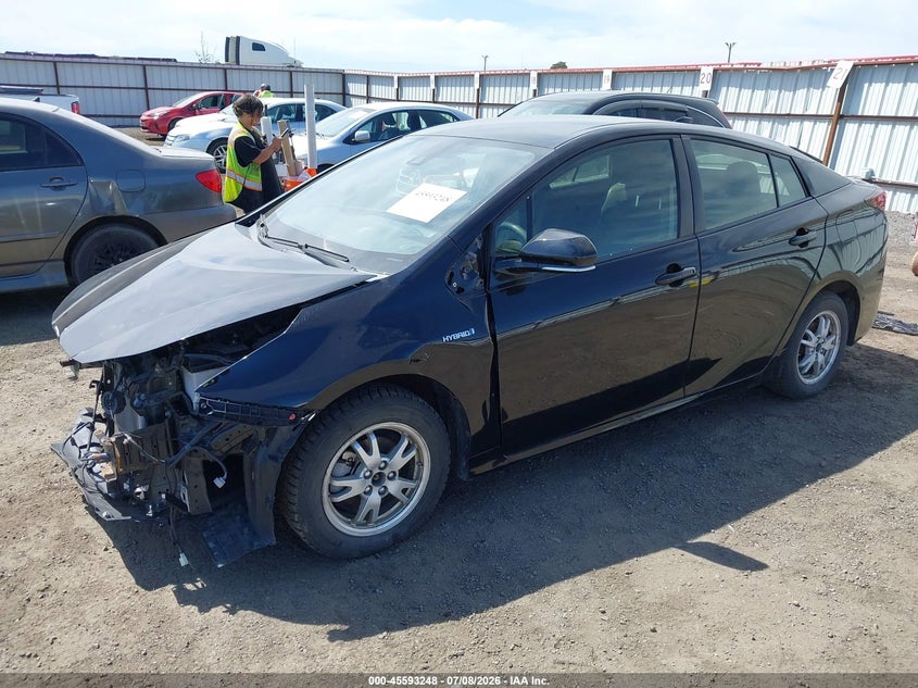 2020 Toyota Prius VIN JTDL9RFU0L3020544 IAAI salvage auction — FRONT END, Salvage Title, sold $4,100 on 2026-07-21 (photo 2)