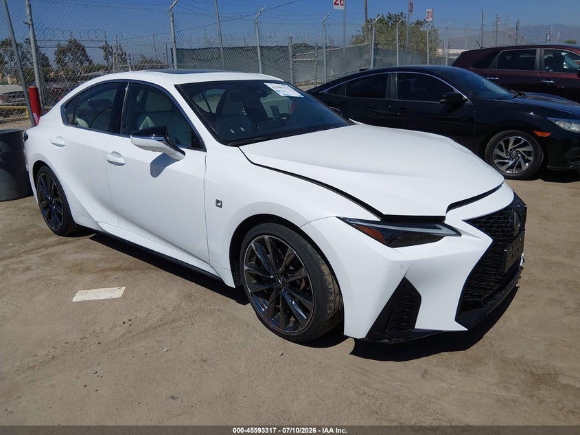 2023 Lexus Is VIN JTHGZ1B2XP5066284 IAAI salvage auction — FRONT END, Salvage (California), sold $17,200 on 2026-07-15 (photo 1)