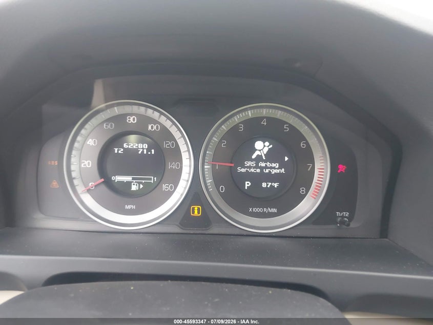 2012 Volvo S60 VIN YV1622FS6C2126553 IAAI salvage auction — FRONT & REAR, Wait Title, sold $875 on 2026-08-19 (photo 7)