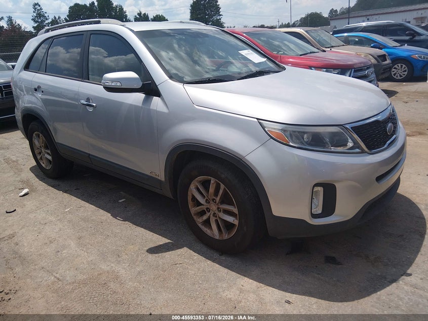 2014 Kia Sorento VIN 5XYKTDA73EG470351 IAAI salvage auction — NORMAL WEAR, Clear (South Carolina), sold $1,100 on 2026-07-29 (photo 1)