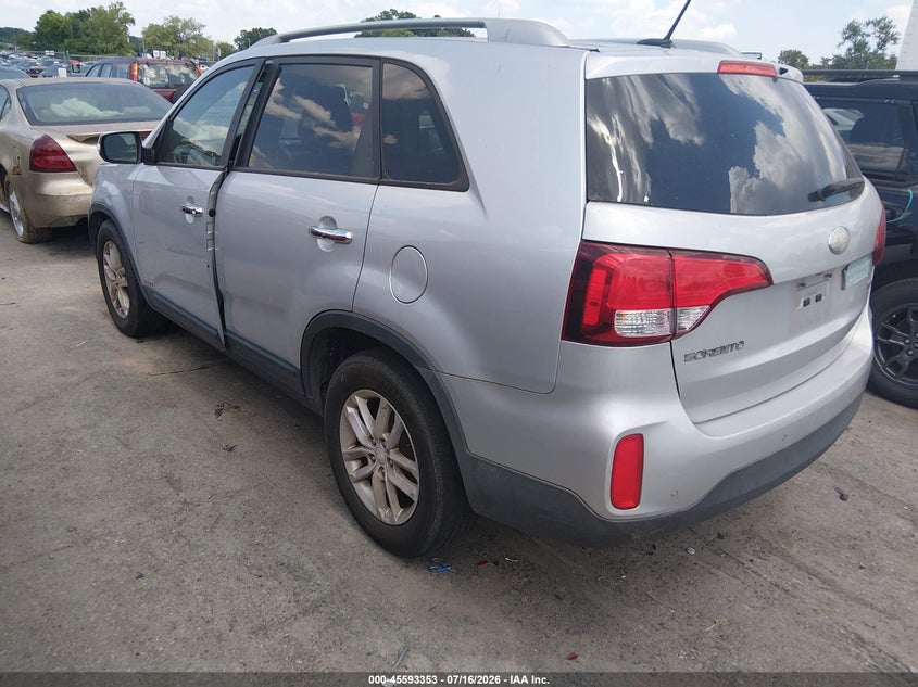 2014 Kia Sorento VIN 5XYKTDA73EG470351 IAAI salvage auction — NORMAL WEAR, Clear (South Carolina), sold $1,100 on 2026-07-29 (photo 3)