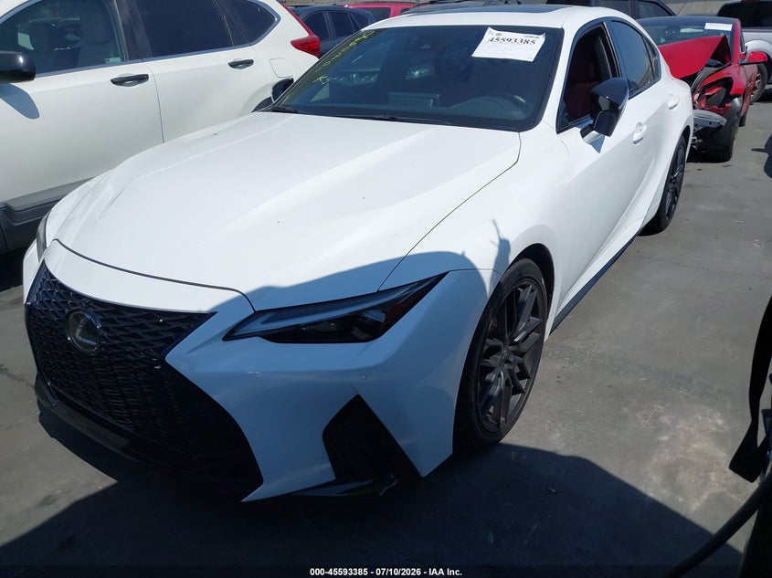 2023 Lexus Is VIN JTHAP1D28P5002608 IAAI salvage auction — VANDALISM, Salvage Title, sold $39,100 on 2026-07-15 (photo 2)