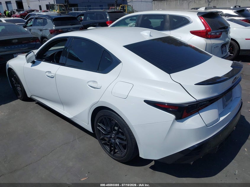 2023 Lexus Is VIN JTHAP1D28P5002608 IAAI salvage auction — VANDALISM, Salvage Title, sold $39,100 on 2026-07-15 (photo 3)