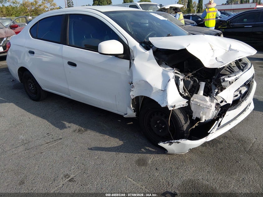 2018 Mitsubishi Mirage VIN ML32F3FJ3JHF06455 IAAI salvage auction — FRONT END, Salvage (California), sold $775 on 2026-07-30 (photo 1)