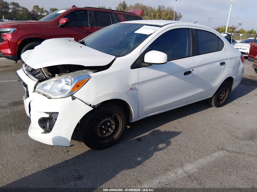 2018 Mitsubishi Mirage VIN ML32F3FJ3JHF06455 IAAI salvage auction — FRONT END, Salvage (California), sold $775 on 2026-07-30 (photo 2)
