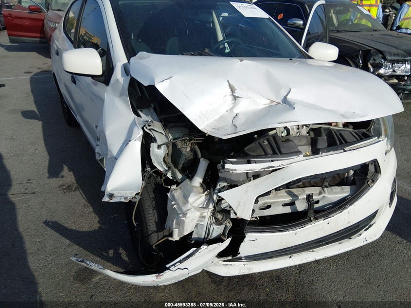 2018 Mitsubishi Mirage VIN ML32F3FJ3JHF06455 IAAI salvage auction — FRONT END, Salvage (California), sold $775 on 2026-07-30 (photo 6)