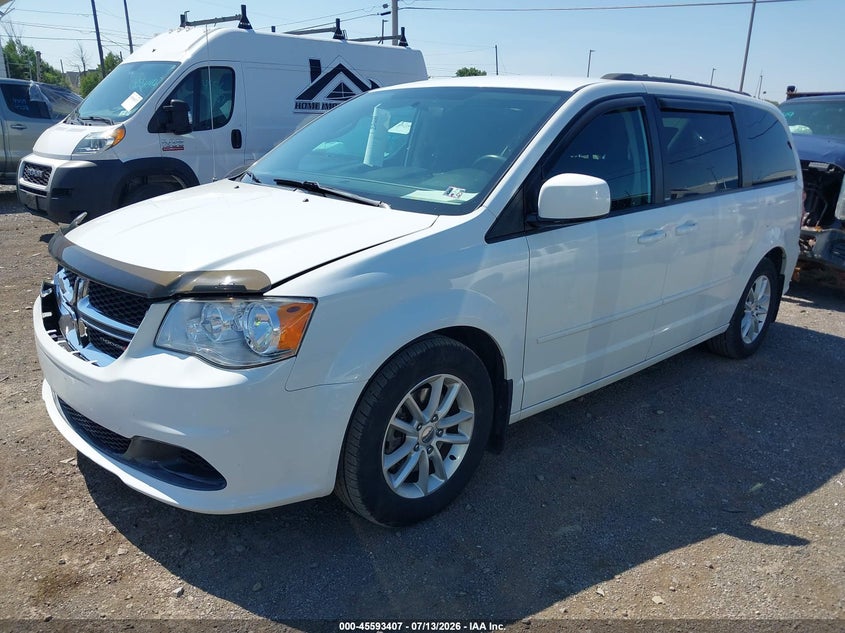 2014 Dodge Caravan VIN 2C4RDGCG6ER253186 IAAI salvage auction — RIGHT FRONT, Salvage Title, sold $400 on 2026-07-18 (photo 2)