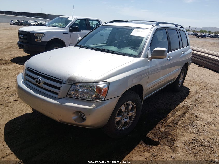 2005 Toyota Highlander VIN JTEDP21A150091038 IAAI salvage auction — NORMAL WEAR, Clear-Dealer Only (Arizona), sold $25 on 2026-07-21 (photo 2)