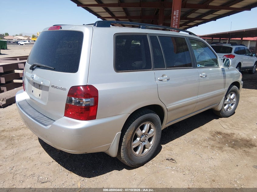 2005 Toyota Highlander VIN JTEDP21A150091038 IAAI salvage auction — NORMAL WEAR, Clear-Dealer Only (Arizona), sold $25 on 2026-07-21 (photo 4)