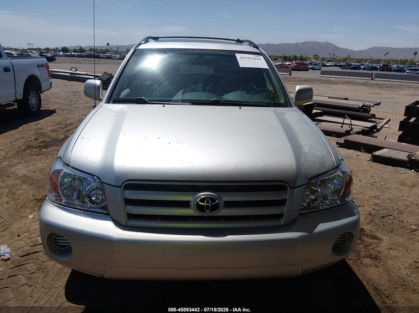 2005 Toyota Highlander VIN JTEDP21A150091038 IAAI salvage auction — NORMAL WEAR, Clear-Dealer Only (Arizona), sold $25 on 2026-07-21 (photo 6)
