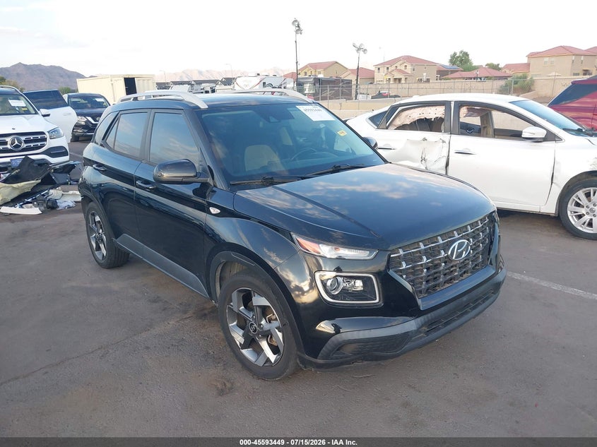 2021 Hyundai Venue VIN KMHRC8A35MU082095 IAAI salvage auction — REAR END, Salvage (Arizona), sold $3,550 on 2026-08-01 (photo 1)