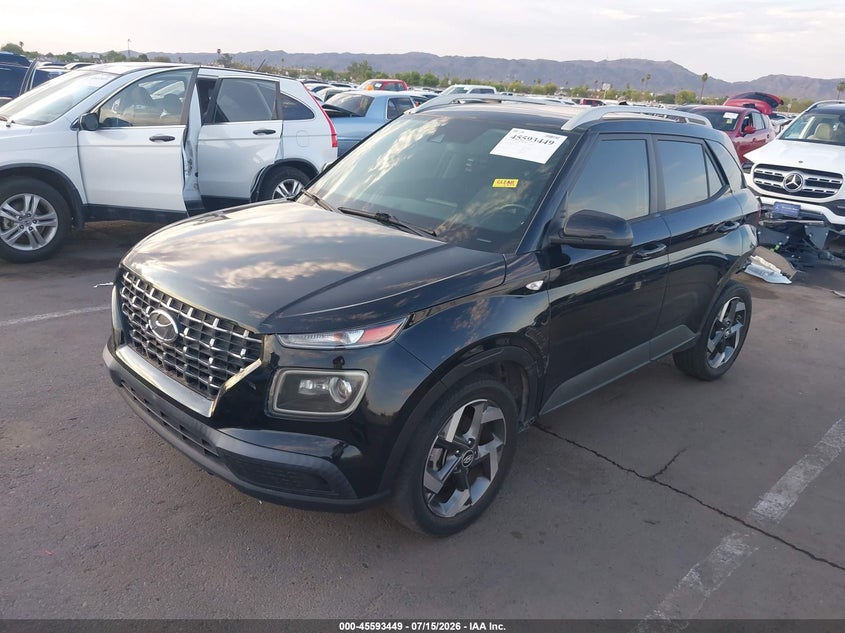 2021 Hyundai Venue VIN KMHRC8A35MU082095 IAAI salvage auction — REAR END, Salvage (Arizona), sold $3,550 on 2026-08-01 (photo 2)