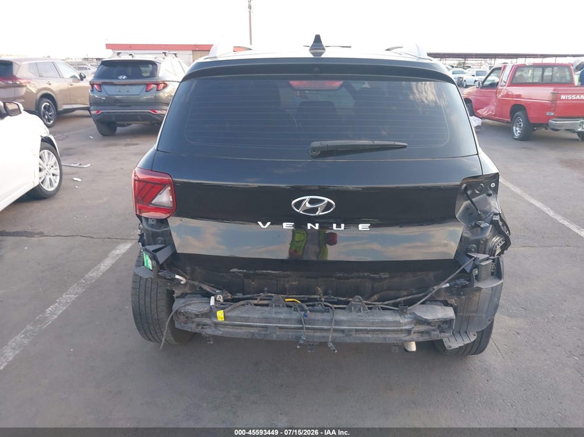 2021 Hyundai Venue VIN KMHRC8A35MU082095 IAAI salvage auction — REAR END, Salvage (Arizona), sold $3,550 on 2026-08-01 (photo 6)