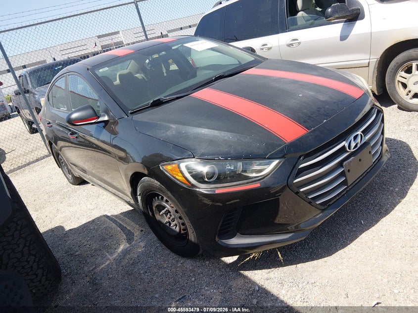 2017 Hyundai Elantra VIN KMHD74LF5HU161724 IAAI salvage auction — LEFT SIDE, Original (Texas), sold $650 on 2026-07-28 (photo 1)