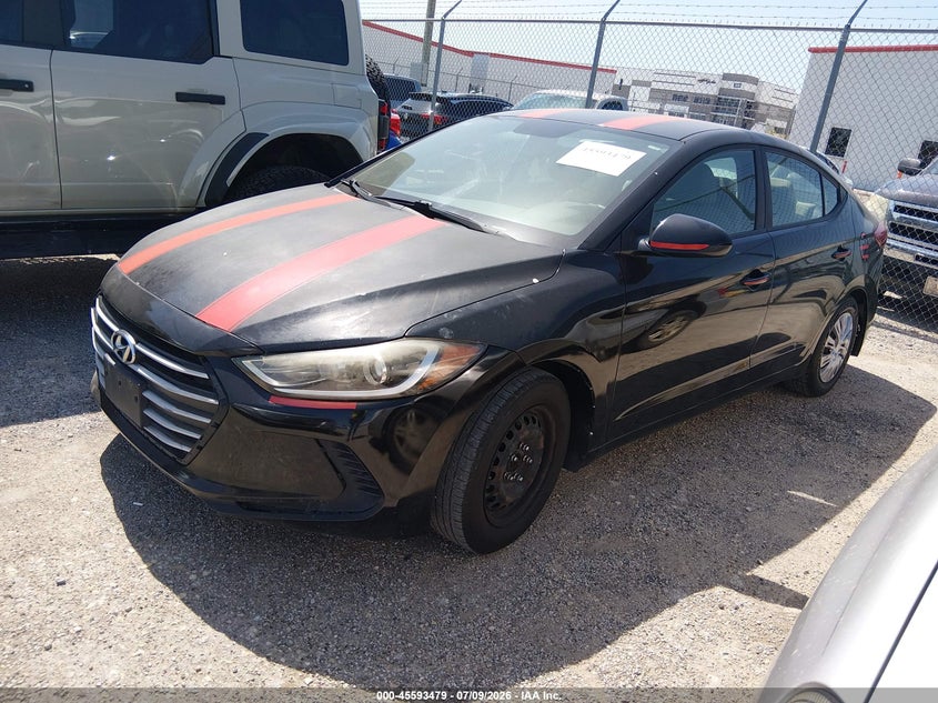 2017 Hyundai Elantra VIN KMHD74LF5HU161724 IAAI salvage auction — LEFT SIDE, Original (Texas), sold $650 on 2026-07-28 (photo 2)