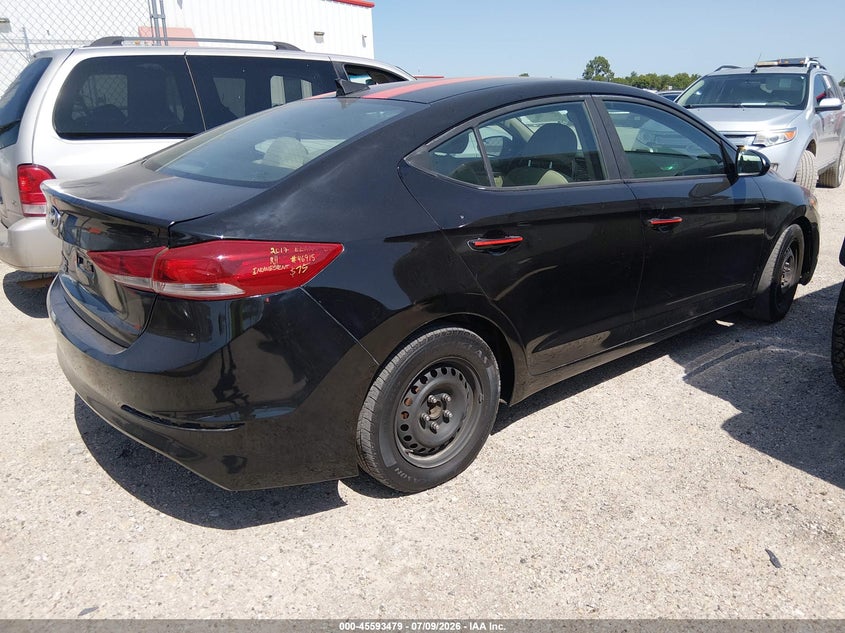 2017 Hyundai Elantra VIN KMHD74LF5HU161724 IAAI salvage auction — LEFT SIDE, Original (Texas), sold $650 on 2026-07-28 (photo 4)