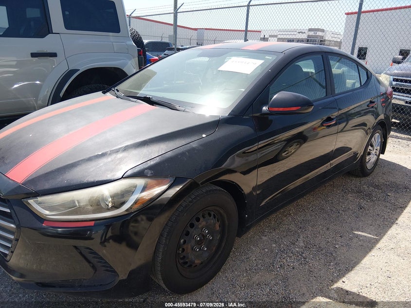 2017 Hyundai Elantra VIN KMHD74LF5HU161724 IAAI salvage auction — LEFT SIDE, Original (Texas), sold $650 on 2026-07-28 (photo 6)