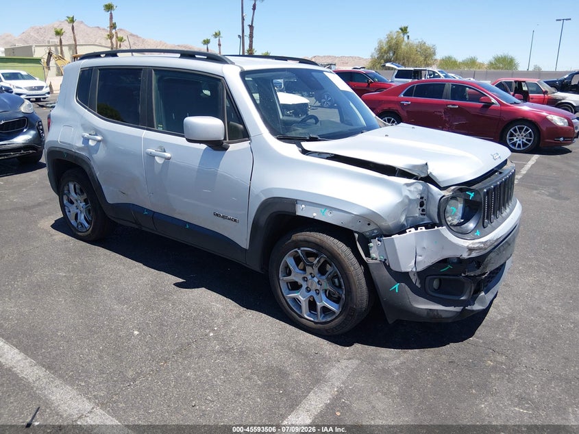 2018 Jeep Renegade VIN ZACCJABB0JPH88238 IAAI salvage auction — FRONT END, Salvage (Nevada), sold $2,100 on 2026-08-07 (photo 1)