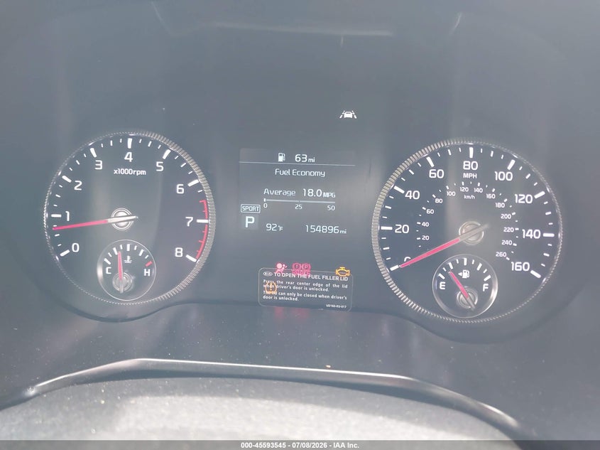 2020 Kia Telluride VIN 5XYP24HC5LG026347 IAAI salvage auction — REPOSSESSION, Original (Texas), sold $4,500 on 2026-07-28 (photo 7)